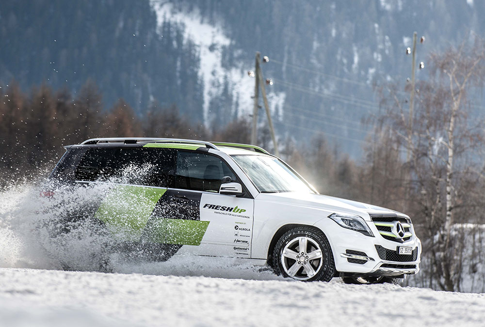 Safe driving on snow and ice with Fresh Up